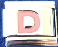 Italian Charms - Fits Nomination - Letters - PINK D